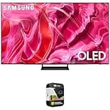 SAMSUNG QN65S90CA 65 Inch OLED 4K Smart TV Bundle with 1 YR CPS Enhanced Protection Pack (2023 Model)