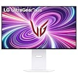 LG ‎32GS95UV 32-inch Ultragear OLED Gaming Monitor 4K UHD 1440p 240Hz 0.03ms DisplayHDR True Black 400 AMD FreeSync Premium Pro NVIDIA G-Sync HDMI 2.1 DisplayPort Tilt/Height/Swivel Stand White