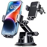 DOLYOFG Car Phone Holder, Military-Grade Suction & Super Sturdy Base - 3 in 1 Universal Phone Mount for Car Dashboard, Windshield, Air Vent - Hands Free for iPhone, Android Smartphone