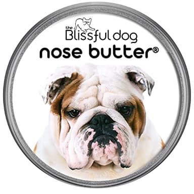 The Blissful Dog Bulldog Nose Butter, Versatile Dog Nose Balm to Reduce Dryness, Handcrafted, Easy-to-Apply, Unscented, 1 oz.