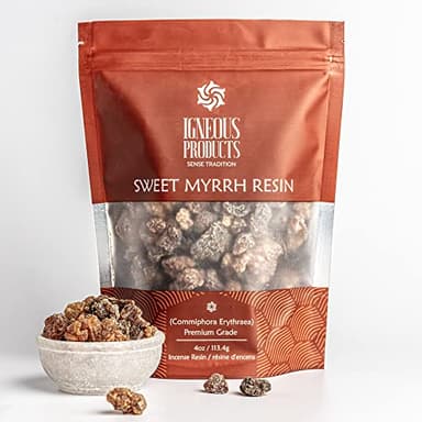 Myrrh Resin by Igneous Products (113.4 Grams / 4 oz) - 2025 Harvest | 100% Natural Myrrh Incense from Somalia