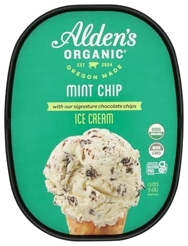 Alden's, Organic Mint Chip Ice Cream, 48 oz (Frozen)