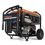 Generac 8,000-Watt Gas-Powered Portable Generator - Electric Start with COsense - PowerRush Advanced Technology - Reliable Power for Emergencies, Recreation, Home - 49 State Compliant - Orange/Black