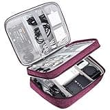 SELLYFELLY Electronic Bag Travel Cable Accessories Bag Waterproof Double Layer Electronics Organizer Portable Storage Case for Cable, Cord, Charger, Phone, Adapter, Power Bank, Kindle, Hard Drives