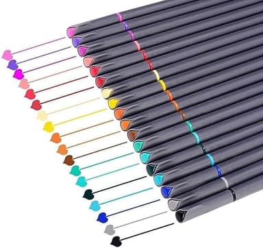 iBayam Journal Planner Pens Colored Pens, Office Supplies, Fine Point Fineliner Drawing Art Markers for Bullet Journaling Scrapbooking Notebook Writing Note Taking Calendar Stationary, 18-Color