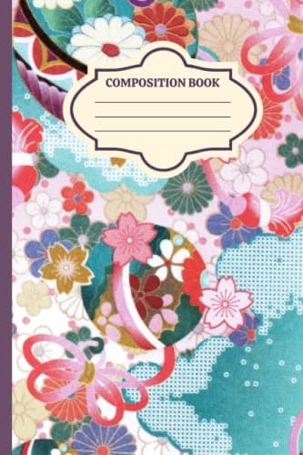 Composition Book: Japanese Washi Lined Notebook