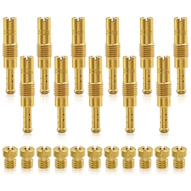 Hrwfnty 22Pcs Excellent Carburetor Jet Kit, Include 11 Pieces Carburetor Main Jet and 11 Pieces Slow Jet Compatible with Nibbi PWK Keihin Honda OKO CVK PE PWM Type.