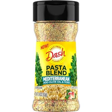 Dash Salt-Free Pasta Seasoning Blends, Mediterranean, 1.9 Ounce