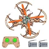 Diy Mini Wooden Drone RC Quadcopter Building Kits for Kids or Beginner,School Educational Science Kits Remote Control for Boys and Girls and Teens(Ages 5-7, 5-9, 8-12, 10+) gkfescc XYQ-2