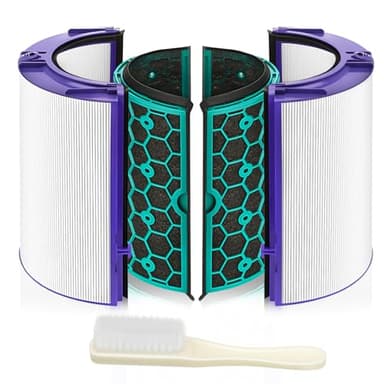 TP04 Replacement Filter for Dyson HP04 TP04 DP04 TP05 DP05 Air Purifi-er Sealed Two Stage 360° Pure Cool Fan Combi Glass HEPA Filter & Activated Carbon Filter (Not for HP07,TP01,TP02,TP07,HP09)