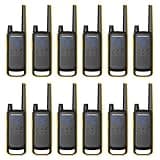 Motorola Solutions Talkabout T475 Extreme Two-Way Radio Black W/Yellow Rechargeable 12 Pack