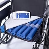 Brace Direct Alternating Pressure Wheelchair Seat Air Cell Cushion for Pressure Sore Relief- Promotes Blood Flow, Minimizes Tissue Deformation, Skin Protection, 12 Hour Rechargeable Battery
