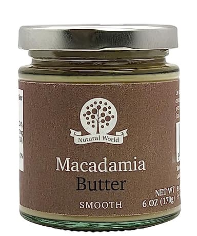 Nutural World - Smooth Macadamia Nut Butter 6 Oz (170g) / 100% pure single ingredient