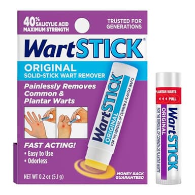 WartStick Maximum Strength Salicylic Acid Solid-Stick Common and Plantar Wart Remover 0.2 Oz