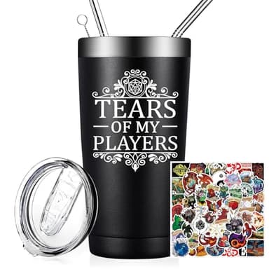 DOEARTE Dungeons and Dragons Gifts - Tears of My Players - Dungeon Master Christmas Birthday Gifts for Him Dnd Lovers - 20oz Dnd Tumbler