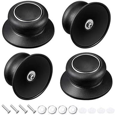 Patelai 4 Pieces Pot Lid Knob Pan Lid Holding Handle Universal Kitchen Cookware Replacement Pot Cover Knob