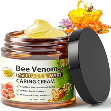 Bee Venom Skin Treatment Cream, Long-Lasting Hydrating & Natural Restoration Balm For All Skin Types, Scientifically-Validated Bee Venom Comprehensive Cream, 2.12 OZ