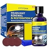 CYTITZHN Car Headlight Restoration Kit - 3-Step Headlight Cleaner Spray & Oxidation Remover for Cars, DIY Lens Scratch Repair Renewal, No Tools Required for Foggy/Cloudy/Yellowed Headlights