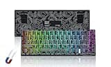 Womier M68 HE V2 Rapid Trigger Keyboard 60% Percent, Hall Effect Topographic Gaming Keyboard, Wired RGB Custom Mechanical Key Board with Magnetic Switch, PBT Keycaps for Mac/Win (Black)