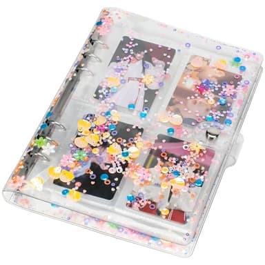 A5 Photocard Binder, Clear K-Pop Korean Pop Photocard Holder Binder Book, 200 Pockets Instax Photo Album for Polaroid Snap Kpop Photocard Holder Book/​Fujifilm Instax Mini photocard album