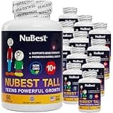 NuBest Tall 10+ - Height Growth Supplement for Children (10+) & Teens Who Drink Milk Daily, Height Growth Pills with Calcium, Vitamins & Minerals - Helps Height Increase - 12 Pack | 12 Month Supply