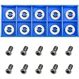 Ci3 R1 12mm Round Carbide Inserts Cutters Knifes Indexable Replacement High Strength Fits for Popular DIY Woodworking Lathe Wood Turning Finisher Hollower Tools 10pc