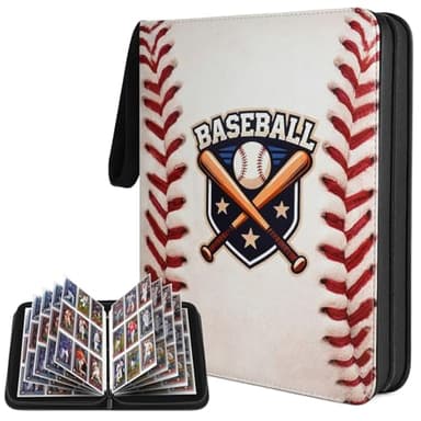 Baseball Card Binder,9 Pocket Trading Card Zip Binder, 900 Pockets Holder Sheets Display Storage Protectors,Baseball