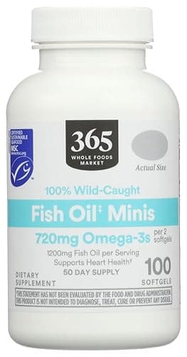 365 By Whole Foods Market Fish Omega Mini Size 1000Mg, 100 Count