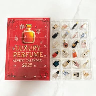 Luxury Perfume Advent Calendar 24 Days Of Designer Fragrances For Women & Men 24-Day Acrylic Perfume Display Gift Set