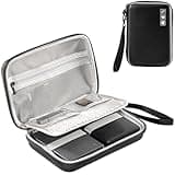 ProCase Hard Drive Case for Canvio Basics Western Digital WD Elements My Passport Seagate Portable Backup Plus Slim 1TB 2TB 3TB 4TB USB 2.5, Portable External Case for 2 Hard Drives -Black