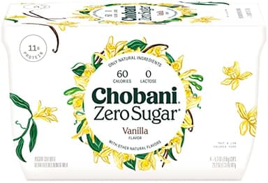 Chobani® Zero Sugar Vanilla 5.3oz 4-Pack