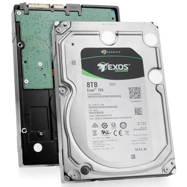 Seagate Exos 7E8 8TB 512e SATA 256MB Cache 3.5-Inch Enterprise Hard Drive (ST8000NM0055) (Renewed)