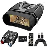 Night Vision Goggles - Night Vision Binoculars for Adults, Gifts for Men Him Husband Dad with 8X Zoom, 4000mAh Rechargeable Gear for Hunting & Camping (Black)