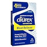 Diurex Max - Maximum Strength Caffeine-Free Diuretic Water Pills - Feel Better and Less Heavy (Packaging may vary) 48 Count