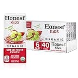 Honest Kids Super Fruit Punch, Organic Juice Drink, 6 Fl oz Juice Boxes, 6 Fl Oz (Pack of 40)