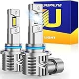 Ursprung HB4 9006 Bulb, Lumens 800% Brightness 6500K Cool White 9006 Fog Light Bulbs, 1:1 Size Plug-N-Play, Pack of 2