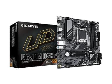 GIGABYTE B650M D3HP AMD AM5 mATX Motherboard, Support Ryzen 9000/8000/7000 Series, DDR5, 5+2+2 Power Phase, 2X M.2, PCIe 4.0, USB-C 3.2 Gen 1, 2.5 GbE, EZ-Latch, Q-Flash, RGB Fusion