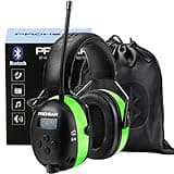 PROHEAR 033 Upgraded 5.3 Bluetooth Hearing Protection AM FM Radio Headphones, Noise Reduction Safety Earmuffs with Rechargeable 2000 mAH Battery, Ear Protector for Mowing Lawn, Gifts for Father