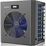 Varpoolfaye Pool Heaters For Above Ground Pools 16000 BTU Electric Pool Heater Pump 5000 Gallon 120v Swimming Pool Heat Pump WiFi Control Heat Or Cool Spa Heater Pump