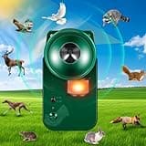 2025 Solar Ultrasonic Bird Repellent Devices Outdoor Bird Deterrents for Outside Cat Repellent Animal Deterrent to Keep Deer Bird Crow Dog Raccoon Rabbit Squirrel Skunk Out of Balconies Yard
