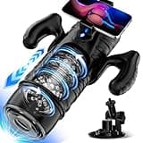 Male Masturbator Sex Toys for Men - EINSEO Adult Toy 7 Thrusting & Rotating Modes with Handle, Phone Holder, and Suction Base, Automatic Penis Pump APP Control Male Stroker, Hands-Free LCD Display