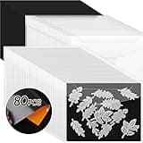 80 PCS Stamp and Die Storage Bag and Rubber Magnetic Sheets,die Storage Set for Storage Die Cutting、DIY Scrapbooking.