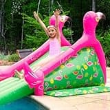 Giant Inflatable Flamingo Pool Slide w/Built-in Side Water Sprinklers for Kids- Extra Large Size (98"x 51"x 51") - Soft Landing Pad, Durable, Easy to Inflate - Perfect for Party Outdoor Fun, Gift