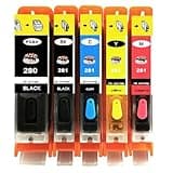 Yaink Made 280XL 281XL 280 XL 281 XL Refillable Ink Cartridges for Printer Work with PIXMA TS6120 TS6220 TS6320 TS8120 TS8220 TS8320 TR7520 TR8520 TR8620 TS9120 TS9520 TS9521C TS702 Printer