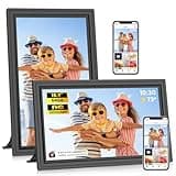 Uhale 2 Pack 15.6" Digital Picture Frame 64GB Storage 1920x1080 IPS FHD WiFi Electronic Photo Frame with Remote Control Support SD Card/USB Drive Share Photos/Videos Anywhere (No Touchscreen)