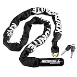 Kryptonite Keeper 712 Bike Chain Lock, 4 Feet Long Heavy Duty Anti-Theft Bicycle Chain Lock with Keys for Bike, Motorcycle, Scooter, Bicycle, Door, Gate, Fence,Black