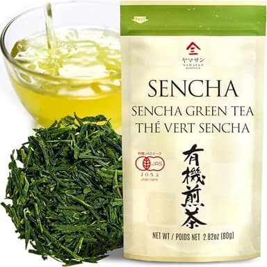 Chaganju Sencha Green Tea Loose Leaf, JAS Certified Organic Japanese Tea from Uji, Kyoto, 80g Bag, Sencha Tea, Loose Leaf