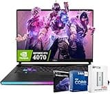 MSI 2025 GE68HX Raider Gaming 16" 144Hz FHD+ Laptop, Intel 24-Core i9-14900HX(up to 5.8 GHz), GeForce RTX 4070, 64GB DDR5 RAM, 2TB SSD, RGB Backlit, Thunderbolt 4, Webcam, W/PSD, Win 11 Pro, Black