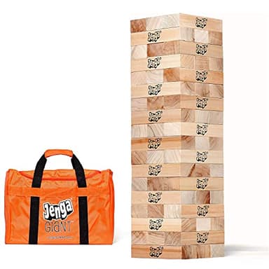 Jenga GIANT - Hardwood Blocks - Stacks to Over 5 feet - Officially Licensed - JS7