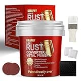 SMAPHY Ultimate 2-in-1 Rust Converter & Metal Primer, Black Rust Inhibitor Paint for Metal, Automotive Rust Converter Paint, Heat Resistance, Stop Rust & Corrosion Permanently(32 Fl Oz, Matte Black)
